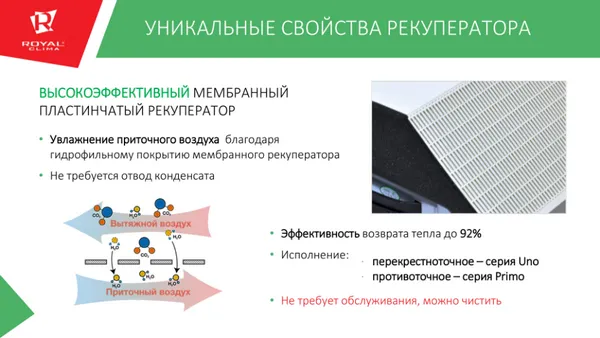 Рекуператор Royal Clima Рекуператор Royal Clima